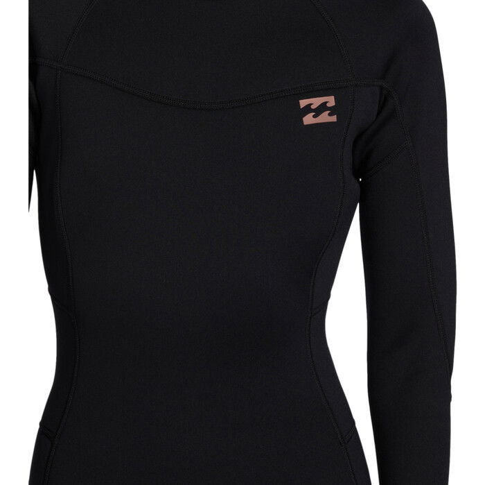 2024 Billabong Mujer Foil 5/4mm Back Zip Neopreno ABJW100186 - Black